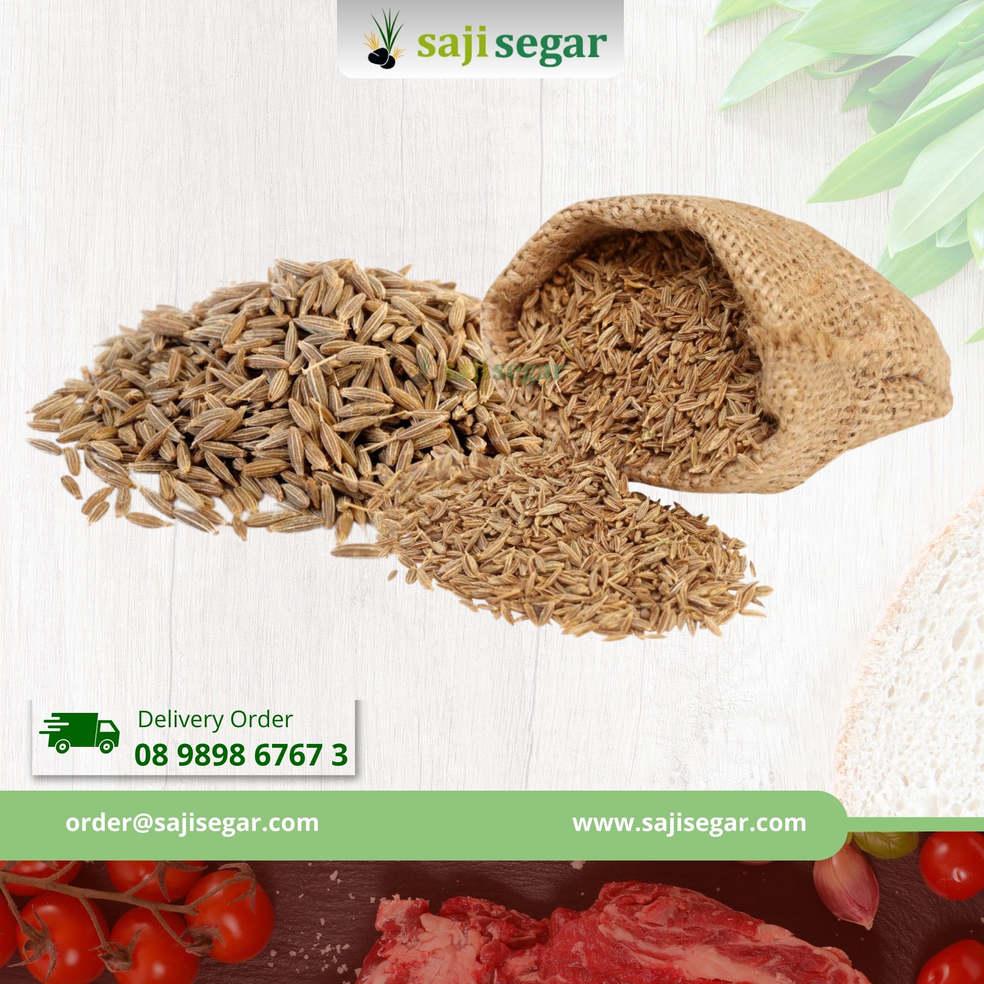 Jinten Putih | Jintan Masak - 100grambubuk